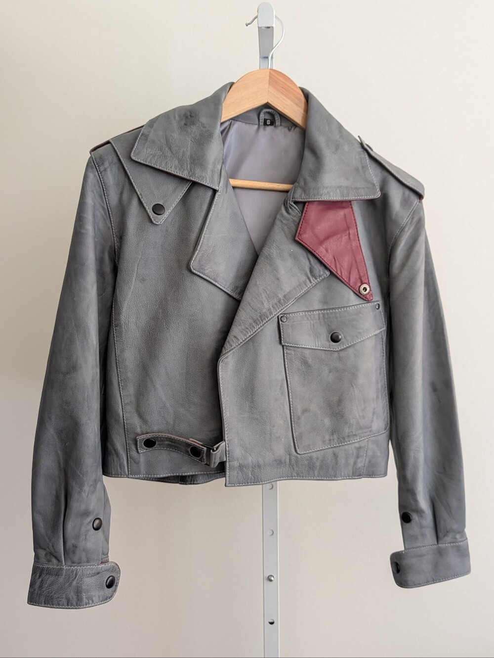 Aleeza Brett Lamb Skin Leather Jacket - Picture 3 of 6